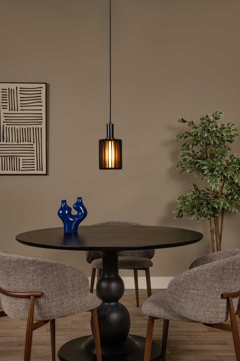 Lucide LAMBRES - Závesné svietidlo - 1xE27 - Čierne